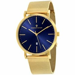 Top 10 🥰 Christian Van Sant Men's Blue dial ⌚ Watch 🥰