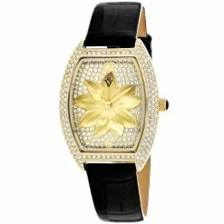 Cheap 😀 Christian Van Sant 👩 Women's Lotus Gold Dial ⌚ Watch 👍