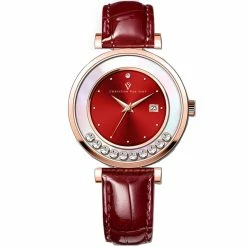 Cheapest 🌟 Christian Van Sant 👩 Women's Bria Red Dial ⌚ Watch ✔️