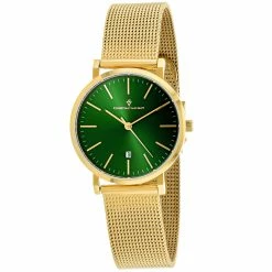 Best Sale 🥰 Christian Van Sant 👩 Women's Paradigm Green Dial ⌚ Watch 😉